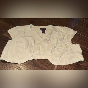 Torrid Cream Women's Cropped Jacket